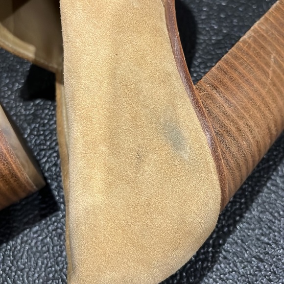 Rag and Bone Myra Suede Peep Toe Block Heels - Picture 11 of 16